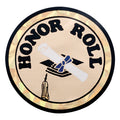2 Inch in Diameter Round Honor Roll Themed Insert with Mylar Detailing
