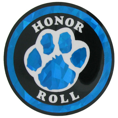 2 Inch in Diameter Round Honor Roll Insert with Mylar Detailing