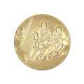 1-Inch in Diameter Round Metal Ice Hockey Medallion Insert in Multiple Colors