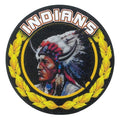 2 Inch in Diameter Round 'Indians' Styled Gold and Mylar Sports Insert