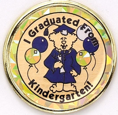 2 Inch in Diameter Round Kindergarten Insert with Mylar Detailing