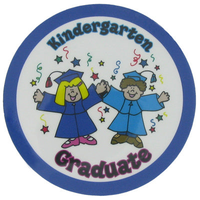 KINDERGARTEN GRADUATE, 2 INCH MYLAR INSERT