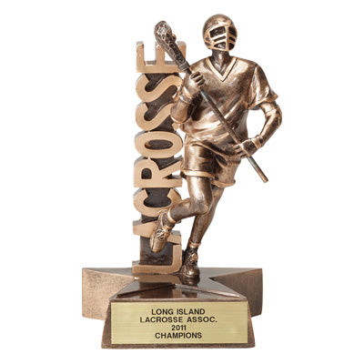 LACROSSE MALE RESIN TROPHY - NO PLATE