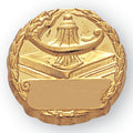 LAMP OF LEARNING PIN AND SCROLL