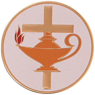 LAMP OF LEARNING WITH CROSS