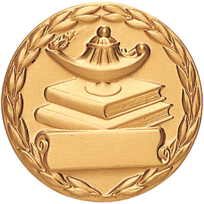 LAMP OF LEARNING WITH SCROLL