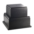 9 INCH HEIGHT LARGE BLACK WOOD TROPHY BASE FOR PERPETUAL TROPHY