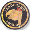 2 Inch in Diameter Round Leadership Award Insert with Mylar Detailing