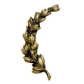 LEFT WREATH, ANTIQUE BRASS 6-3/4 INCH