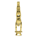 6 INCH GOLD PLASTIC MALE GYMNAST TROPHY FIGURE