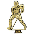 5-3/8 INCH GOLD PLASTIC MALE HOCKEY PLAYER TROPHY FIGURE