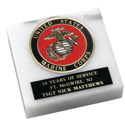 MARBLE PAPERWEIGHT TAKES 2 INCH INSERT