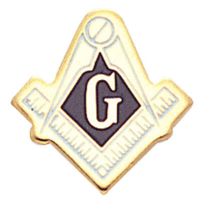 MASONIC ENAMELED PIN 9/16 INCH