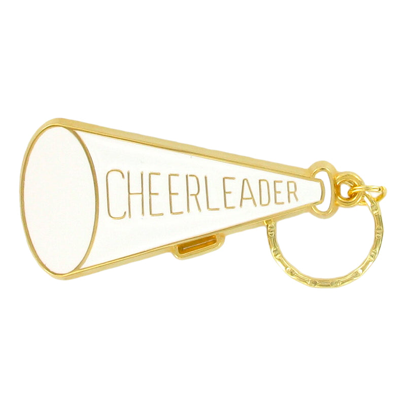 MEGAPHONE, WHITE KEYRING, BAGGED