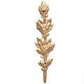 METAL OAK LEAF, GOLD 4 INCH