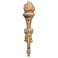 METAL TORCH, GOLD 3-3/8 INCH