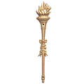 METAL TORCH, GOLD 4-1/2 INCH