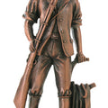 MINUTEMAN ELECTROPLATED BRONZE FIGURE, 11-1/2 INCH