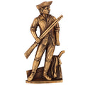 MINUTEMAN PLAQUE MOUNT BRASS, 6 INCH