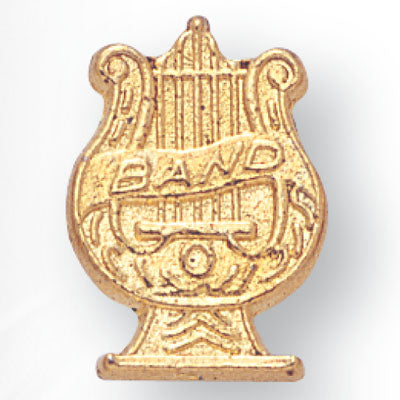 MUSIC BAND CHENILLE PIN GOLD