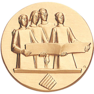 MUSIC CHOIR, 2 INCH STAMPED INSERT