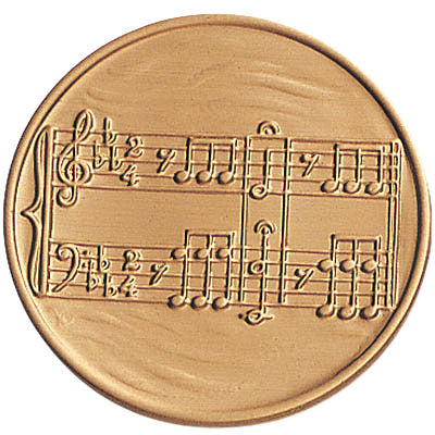 MUSIC GENERAL, 2 INCH STAMPED INSERT