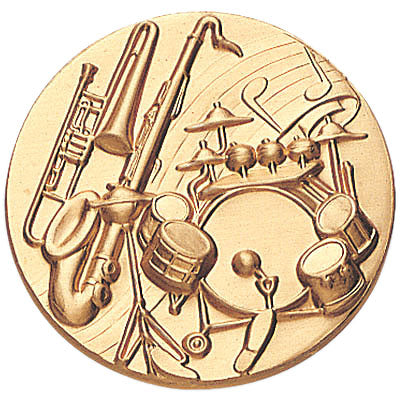 MUSIC JAZZ, 2 INCH STAMPED INSERT