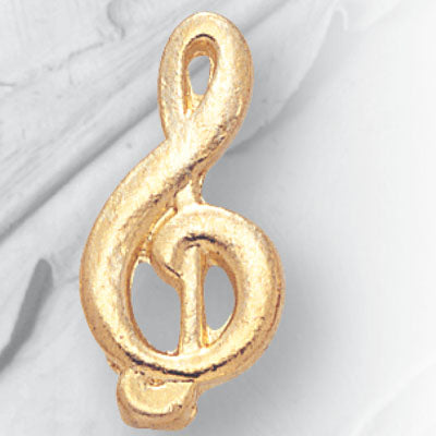 MUSIC KEY CHENILLE PIN GOLD