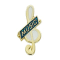 MUSIC PIN GREEN ENAMEL