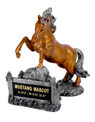 MUSTANG MASCOT TROPHY WITHOUT PLATE