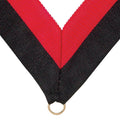 NECK RIBBON BLACK AND RED