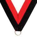 NECK RIBBON BLACK & ORANGE