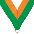 NECK RIBBON GREEN AND GOLD
