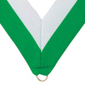 NECK RIBBON GREEN AND WHITE
