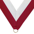 NECK RIBBON MAROON AND WHITE