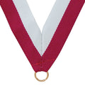 NECK RIBBON MAROON & WHITE