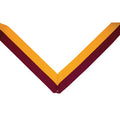 NECK RIBBON, MARRON AND GOLD