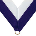 NECK RIBBON PURPLE AND WHITE