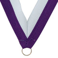 NECK RIBBON PURPLE & WHITE