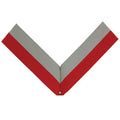 NECK RIBBON, RED AND GRAY