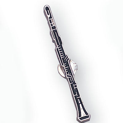 OBOE PIN ENAMELED SILVER