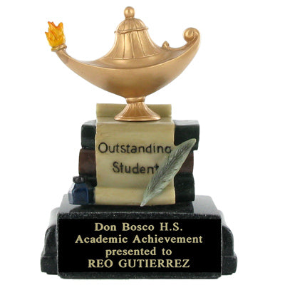 OUTSTANDING STUDENT SCHOLASTIC TROPHY, 5 INCH