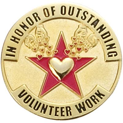 OUTSTANDING/VOLUNTEER WORK PIN