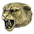 Panther Mascot Antique Brass Pin