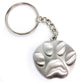 PAW PRINT ANTIQUE PEWTER FINISH KEY CHAIN
