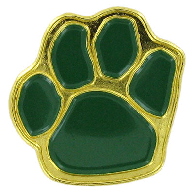 PAW PRINT PIN, GREEN