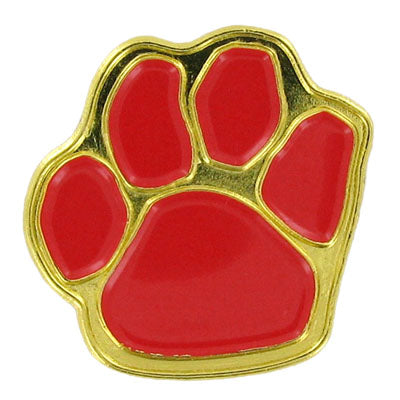 PAW PRINT PIN, RED