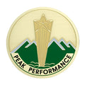 PEAK PERFORMANCE, 2 INCH ETCHED ENAMELED
