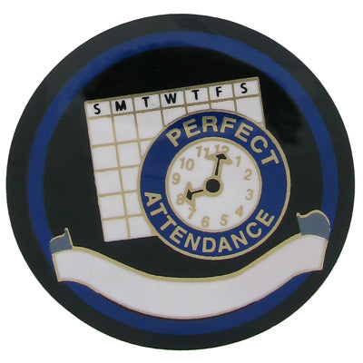 2 Inch in Diameter Round Perfect Attendance Mylar Insert
