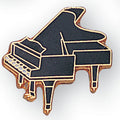 PIANO PIN ENAMELED GOLD